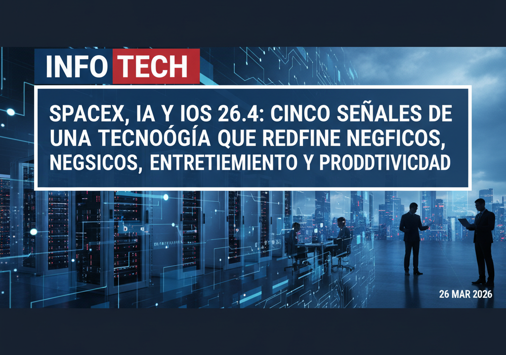SpaceX, IA y iOS 26.4: cinco señales de una tecnología que redefine negocios, entretenimiento y productividad
