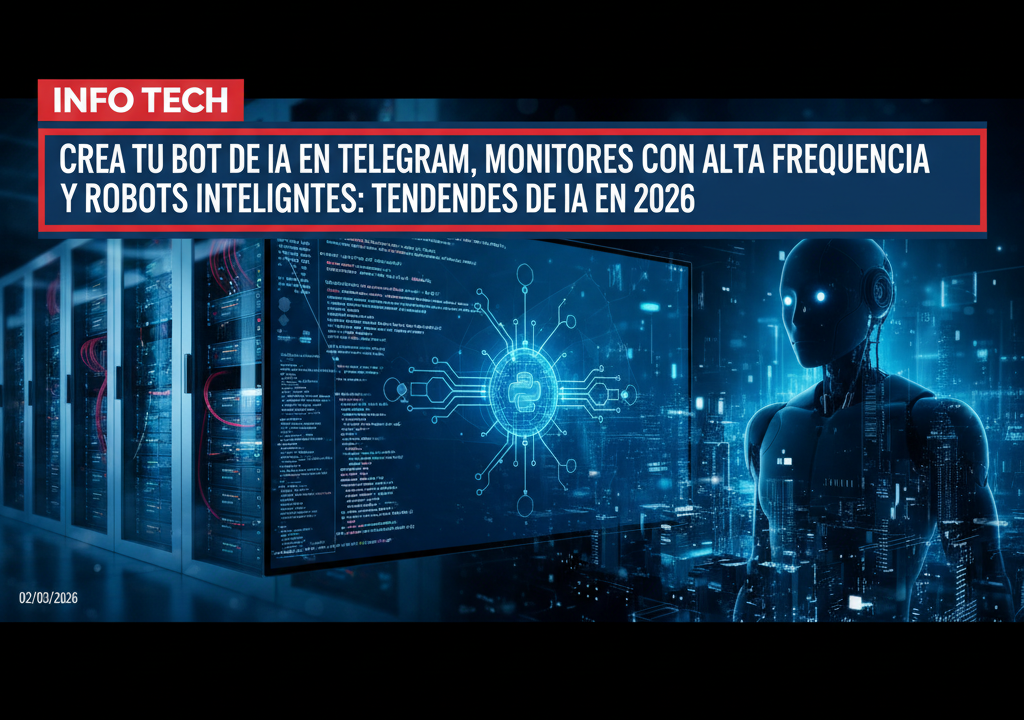 Crea tu bot de IA en Telegram, monitores con alta frecuencia y robots inteligentes: tendencias de IA en 2026