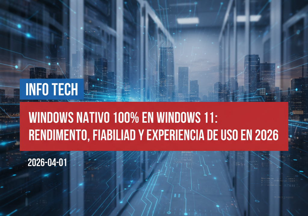 Windows nativo 100% en Windows 11: rendimiento, fiabilidad y experiencia de uso en 2026