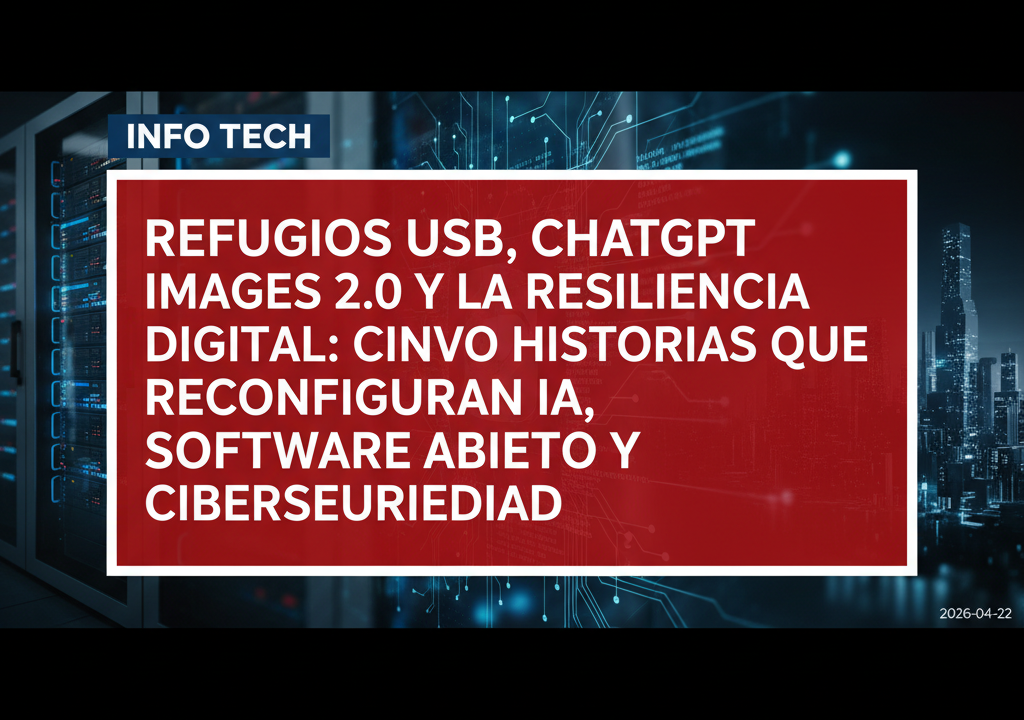 RefugiOS USB, ChatGPT Images 2.0 y la resiliencia digital: cinco historias que reconfiguran IA, software abierto y ciberseguridad