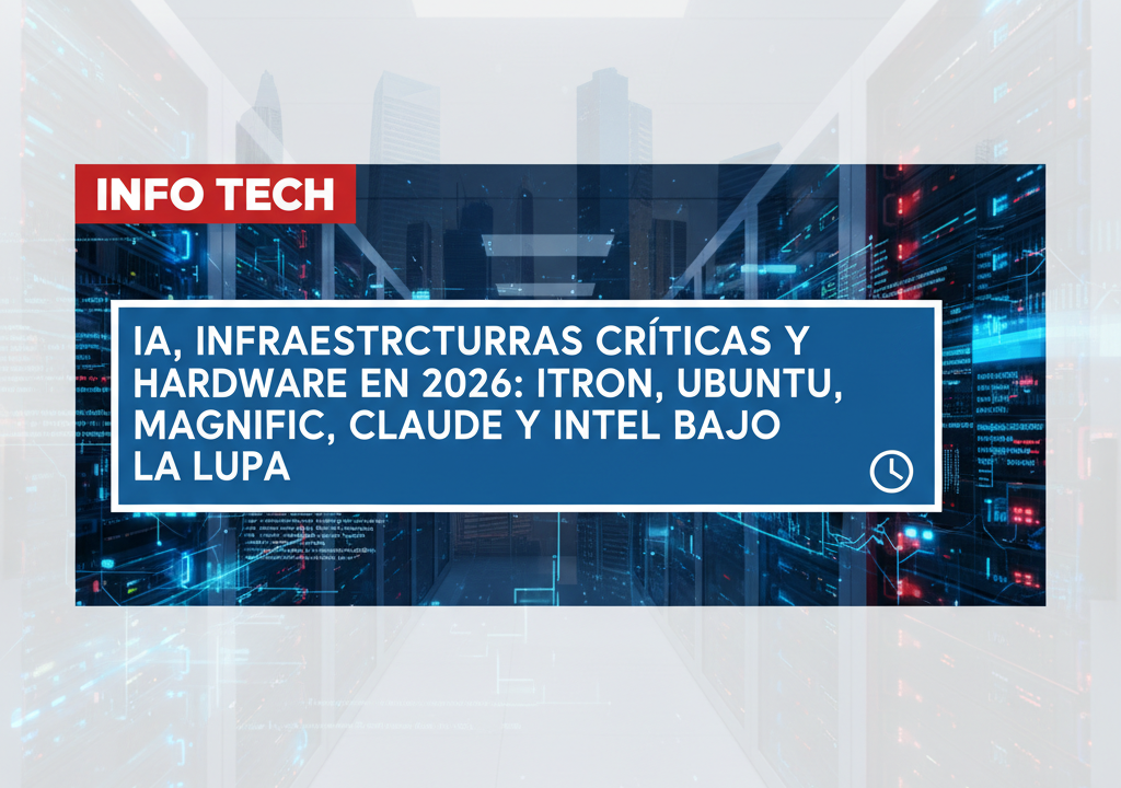 IA, infraestructuras críticas y hardware en 2026: Itron, Ubuntu, Magnific, Claude y Intel under la lupa