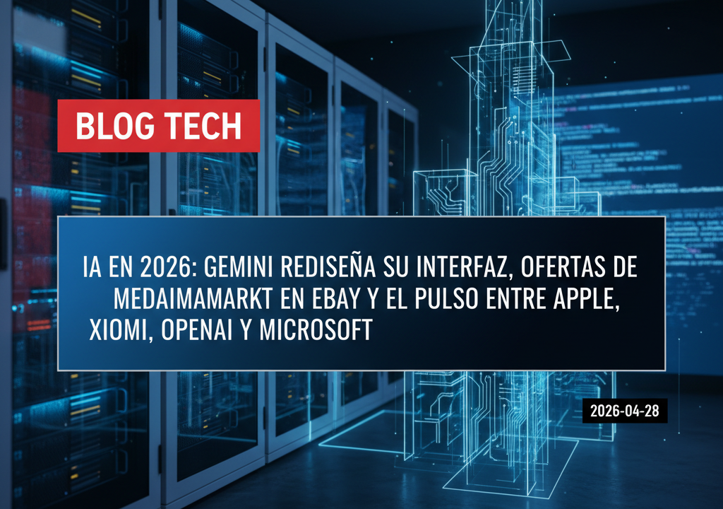 IA en 2026: Gemini rediseña su interfaz, ofertas de MediaMarkt en eBay y el pulso entre Apple, Xiaomi, OpenAI y Microsoft