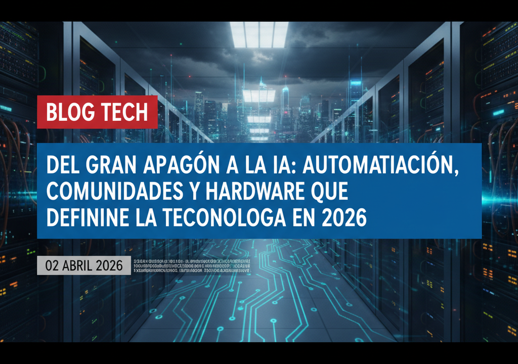 Del gran apagón a la IA: automatización, comunidades y hardware que definen la tecnología en 2026