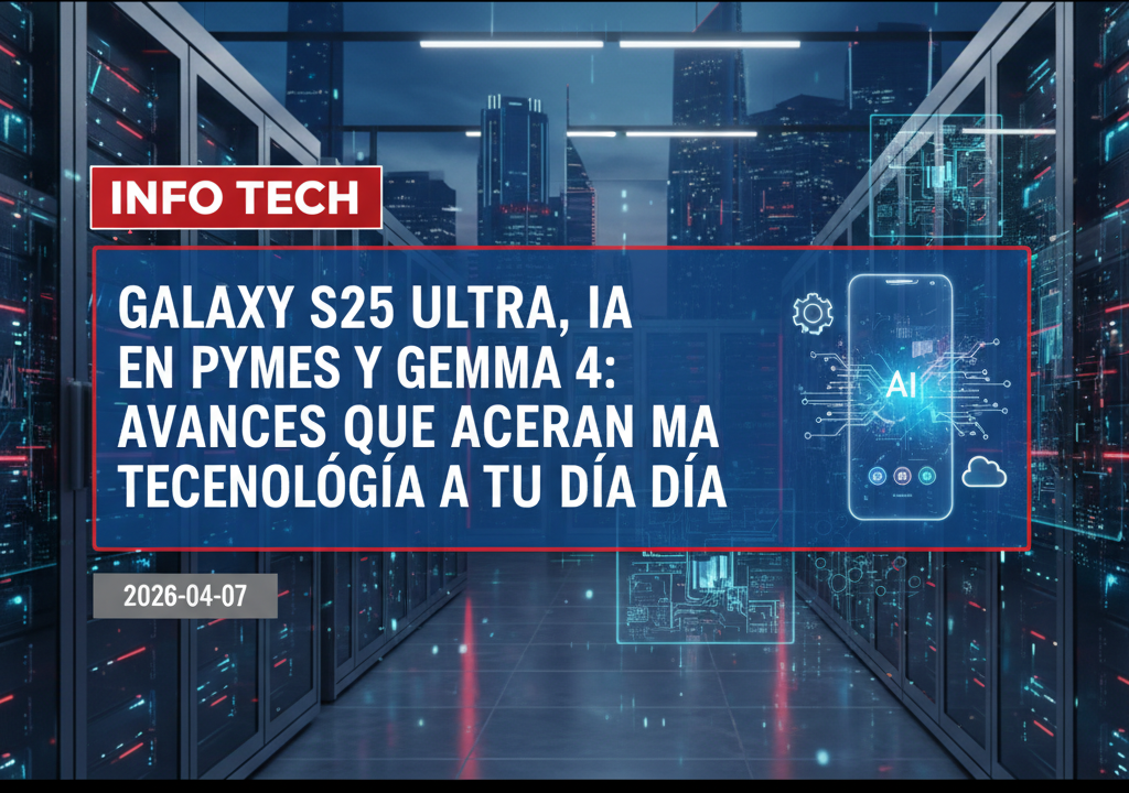 Galaxy S25 Ultra, IA en PYMEs y Gemma 4: avances que acercan la tecnología a tu día a día