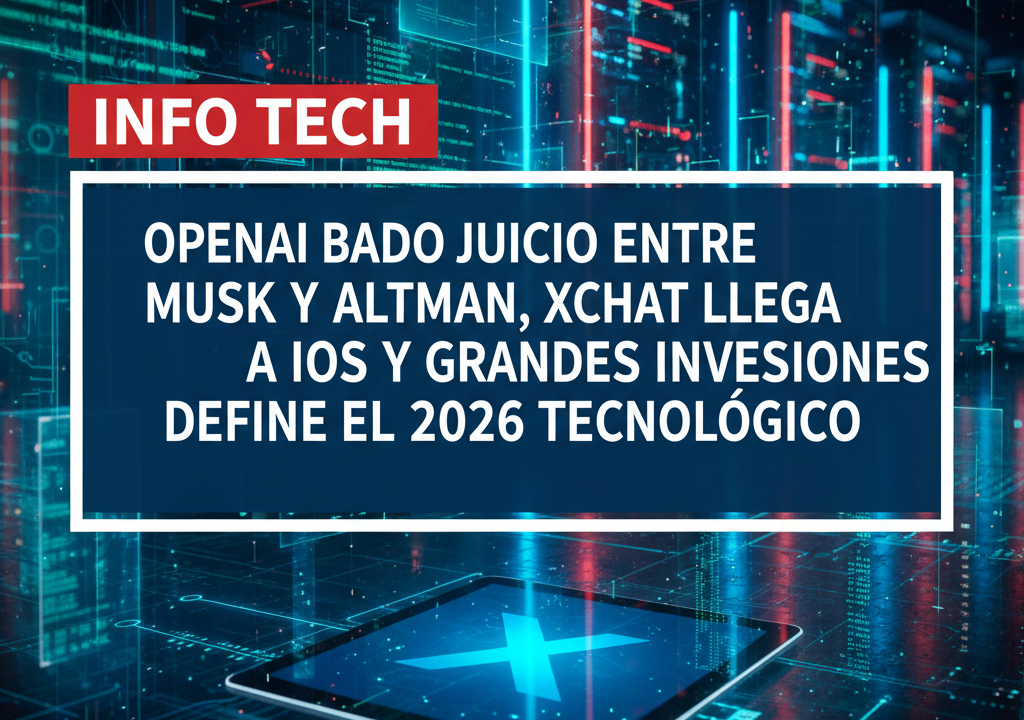 OpenAI bajo juicio entre Musk y Altman, XChat llega a iOS y grandes inversiones definen el 2026 tecnológico