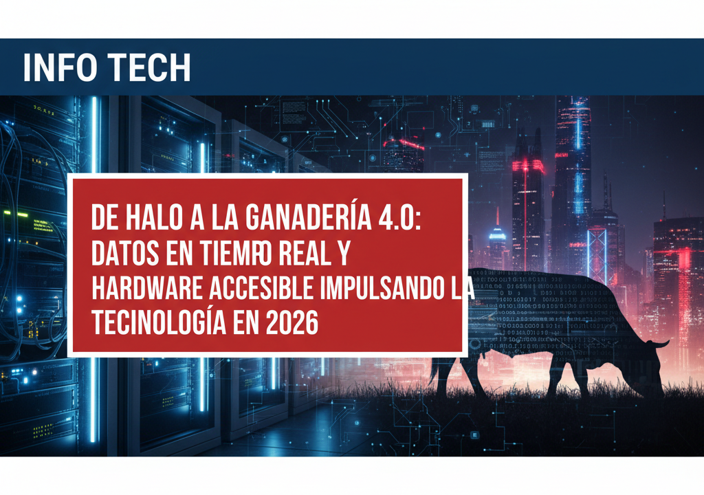 De Halo a la ganadería 4.0: datos en tiempo real y hardware accesible impulsando la tecnología en 2026