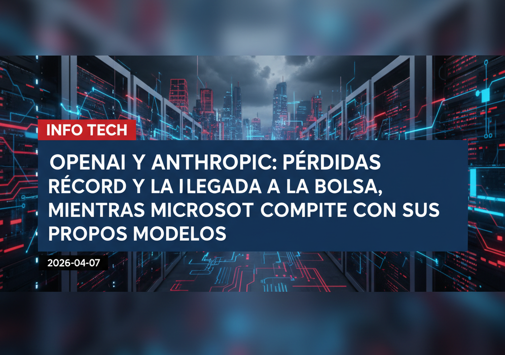 OpenAI y Anthropic: pérdidas récord y la llegada a la bolsa, mientras Microsoft compite con sus propios modelos
