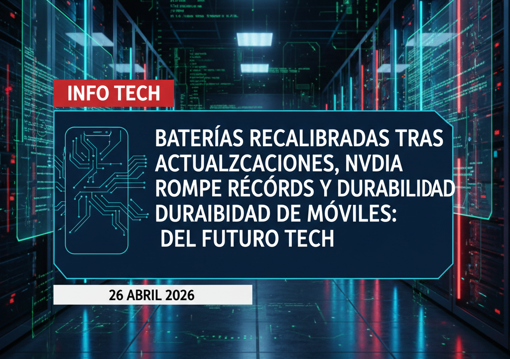 Baterías recalibradas tras actualizaciones, Nvidia rompe récords y durabilidad de móviles: claves del futuro tech