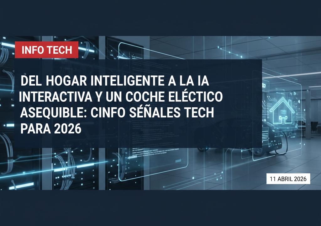 Del hogar inteligente a la IA interactiva y un coche eléctrico asequible: cinco señales tech para 2026