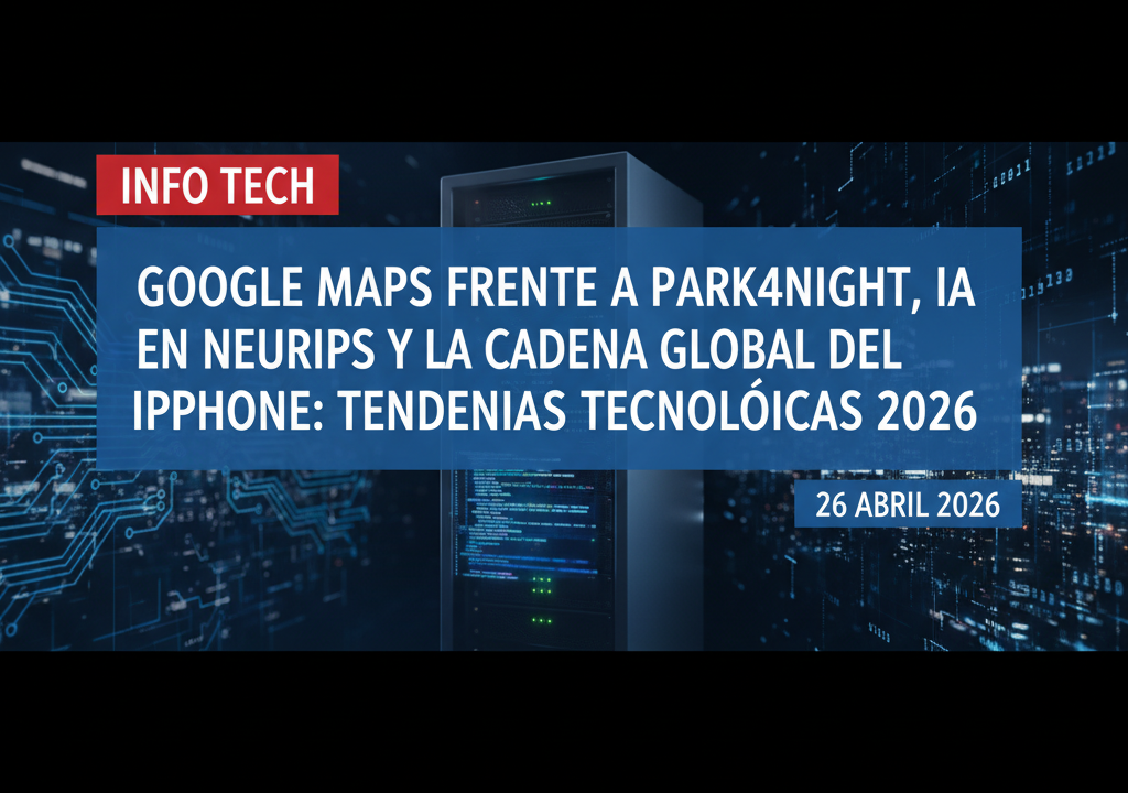 Google Maps frente a Park4night, IA en NeurIPS y la cadena global del iPhone: tendencias tecnológicas 2026