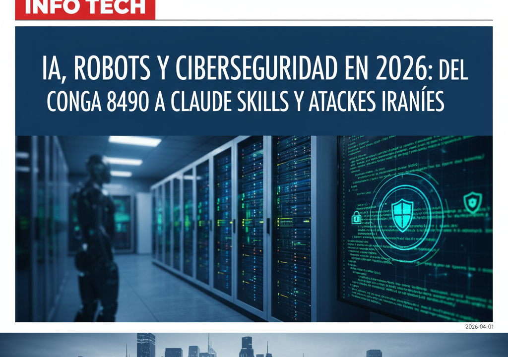 IA, robots y ciberseguridad en 2026: del Conga 8490 a Claude Skills y ataques iraníes