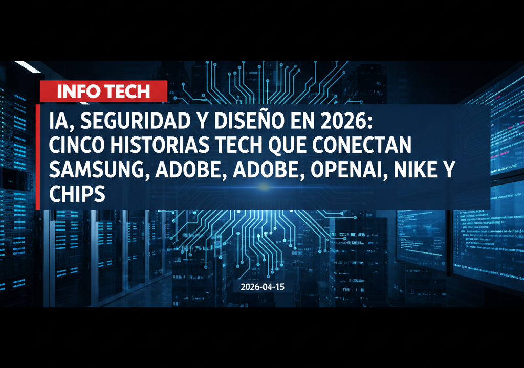 IA, seguridad y diseño en 2026: cinco historias tech que conectan Samsung, Adobe, OpenAI, Nike y chips