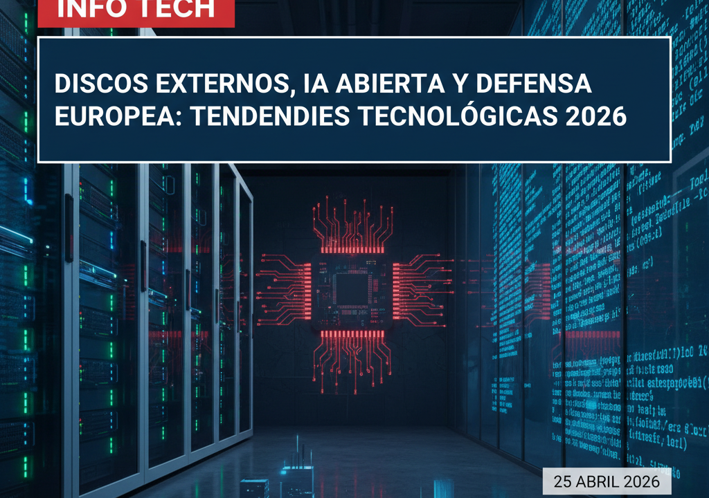 Discos externos, IA abierta y defensa europea: tendencias tecnológicas 2026