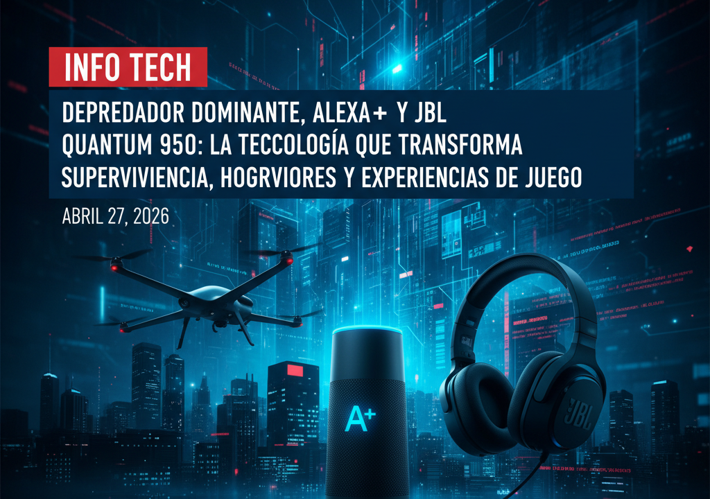 Depredador dominante, Alexa+ y JBL Quantum 950: la tecnología que transforma supervivencia, hogares y experiencias de juego