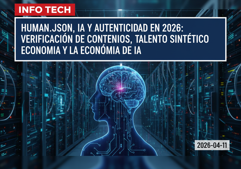 Human.json, IA y autenticidad en 2026: verificación de contenidos, talento sintético y la economía de la IA