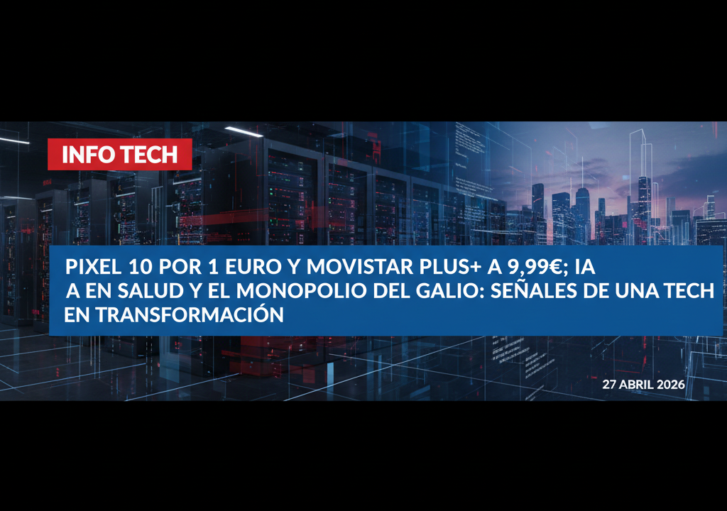 Pixel 10 por 1 euro y Movistar Plus+ a 9,99€; IA en salud y el monopolio del galio: señales de una tech en transformación