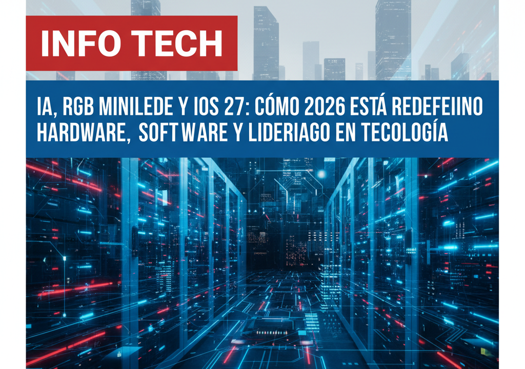 IA, RGB MiniLED y iOS 27: cómo 2026 está redefiniendo hardware, software y liderazgo en tecnología