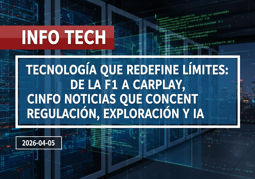 Tecnología que redefine límites: de la F1 a CarPlay, cinco noticias que conectan regulación, exploración y IA
