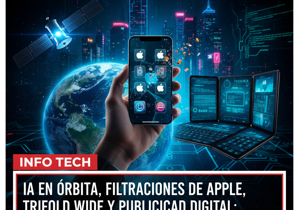 IA en órbita, filtraciones de Apple, TriFold Wide y publicidad digital: cinco historias que marcan 2026