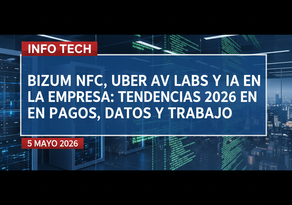 Bizum NFC, Uber AV Labs y IA en la empresa: tendencias 2026 en pagos, datos y trabajo