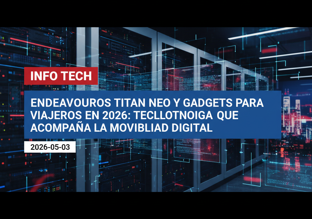 EndeavourOS Titan Neo y gadgets para viajeros en 2026: tecnología que acompaña la movilidad digital