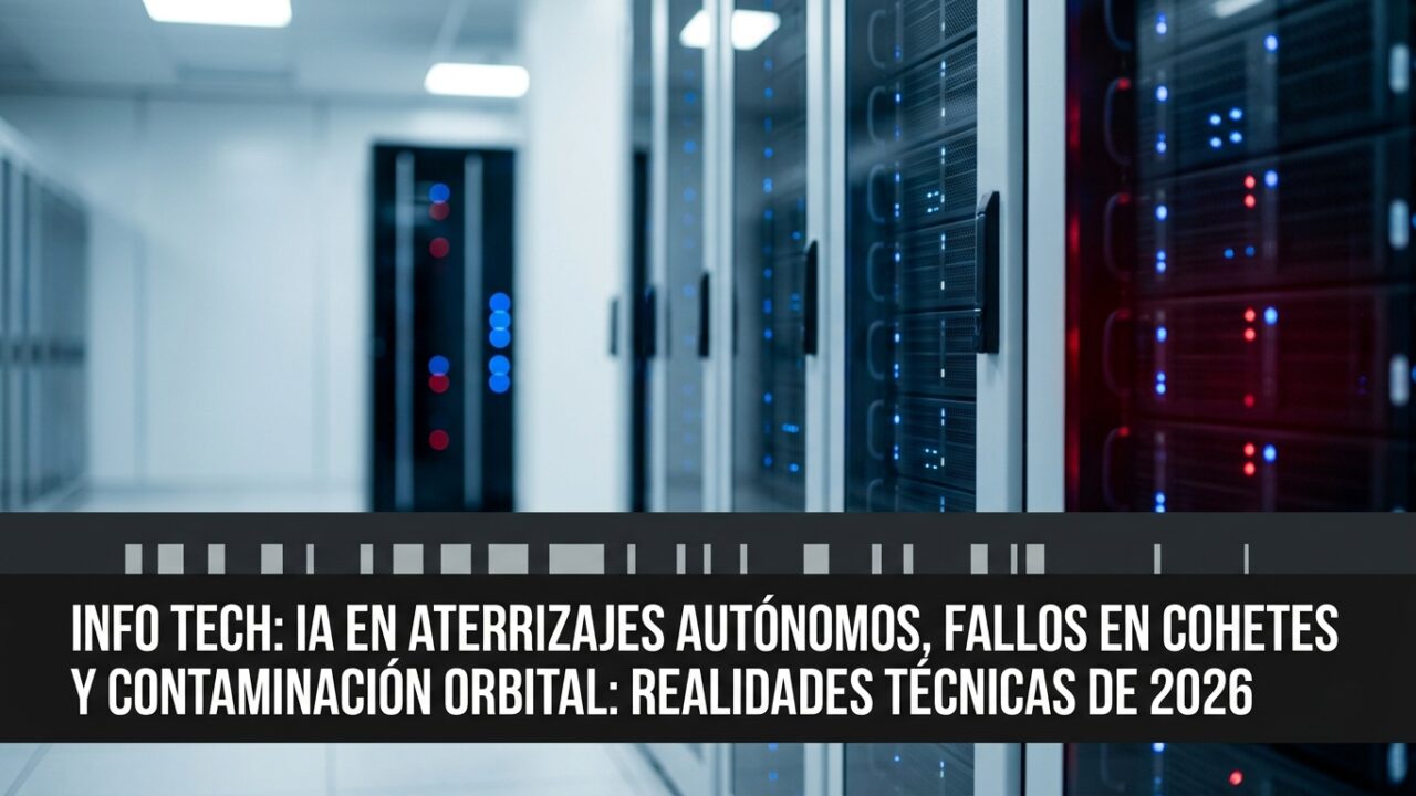 IA en aterrizajes autónomos, fallos en cohetes y contaminación orbital: realidades técnicas de 2026