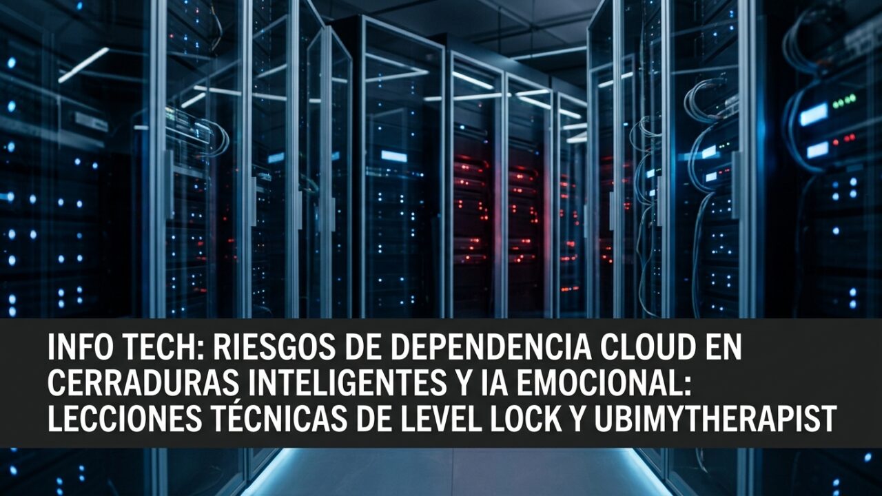 Riesgos de dependencia cloud en cerraduras inteligentes y IA emocional: lecciones técnicas de Level Lock y UbiMyTherapist
