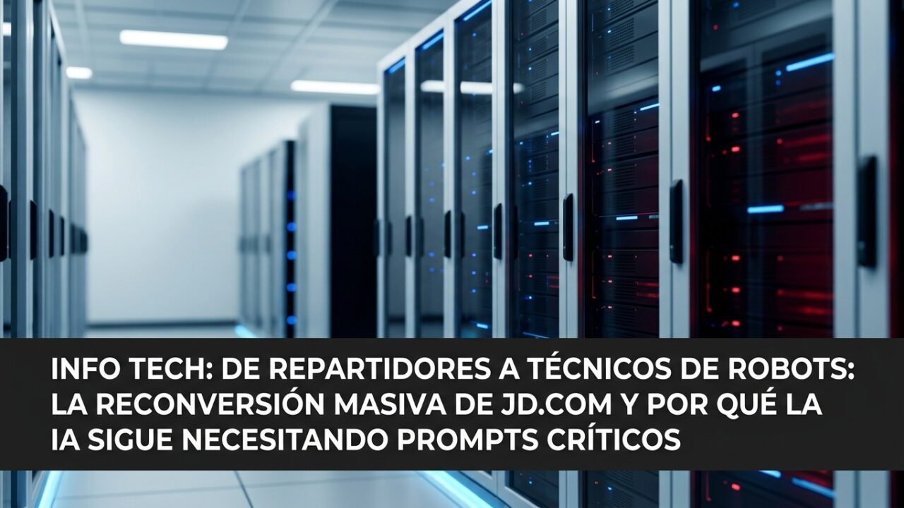 De repartidores a técnicos de robots: la reconversión masiva de JD.com y por qué la IA sigue necesitando prompts críticos