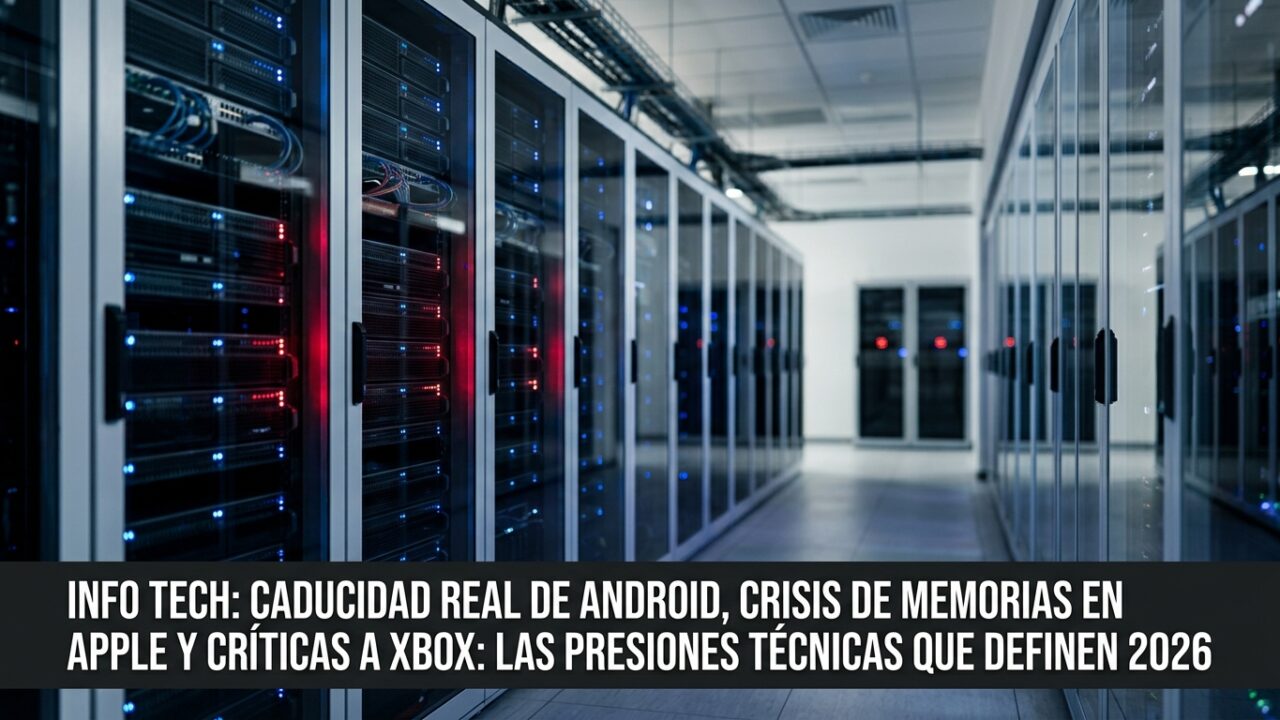 Caducidad real de Android, crisis de memorias en Apple y críticas a Xbox: las presiones técnicas que definen 2026
