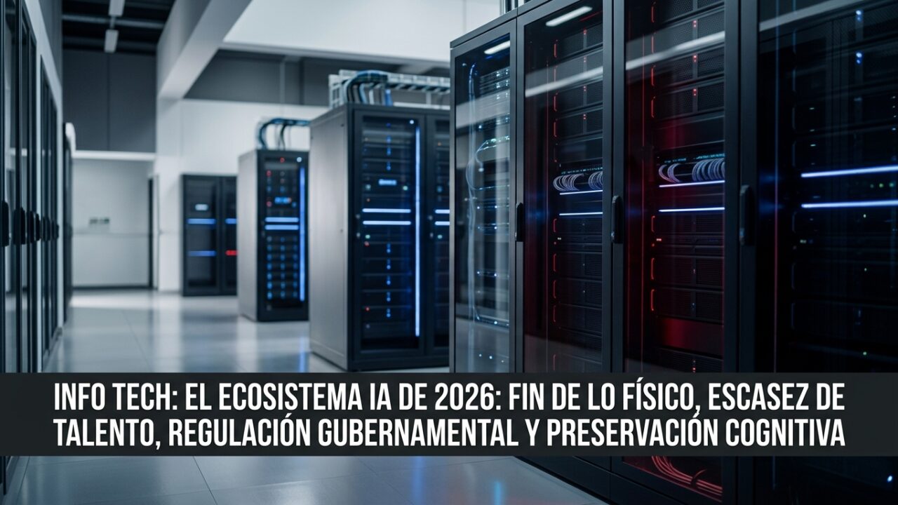 El ecosistema IA de 2026: fin de lo físico, escasez de talento, regulación gubernamental y preservación cognitiva
